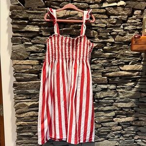 Hanna Andersson- Red and White Striped Dress